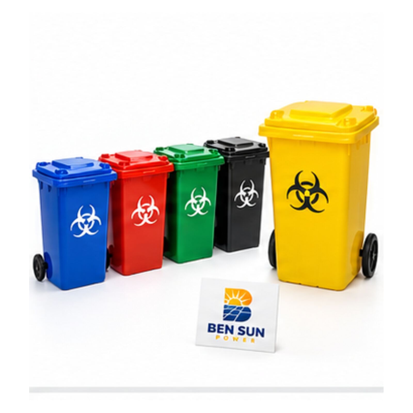 AM Rubbish Bin with Lid and Wheels