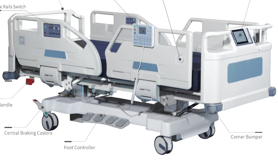 AM-B117A TYPE IV — Electric Hospital Bed (ICU)