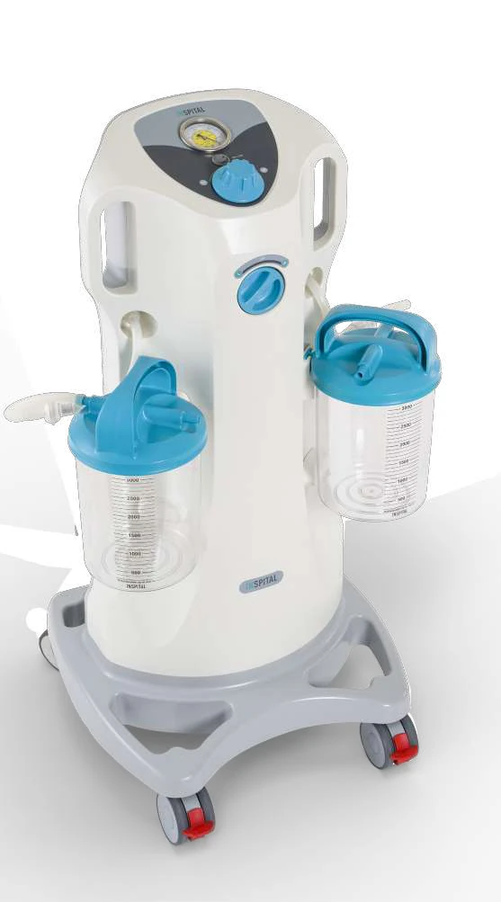 INSPITAL Surgical suction unit with 2 × 3 L reusable collection jars — SU60.10