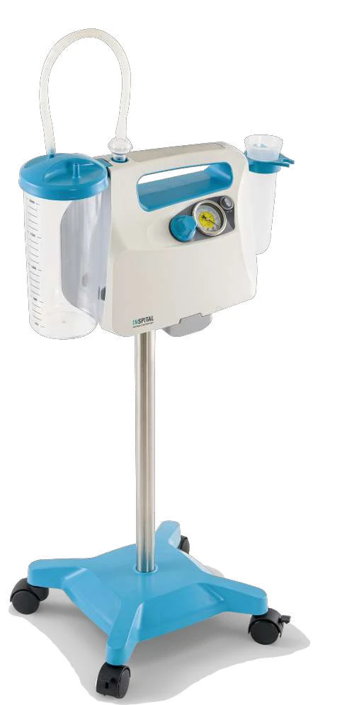 INSPITAL Portable suction unit, 220 VAC, with stand — SU60.06T